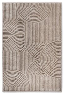 Elle Decoration Gallery Hoogpolig Vloerkleed Chappe Beige