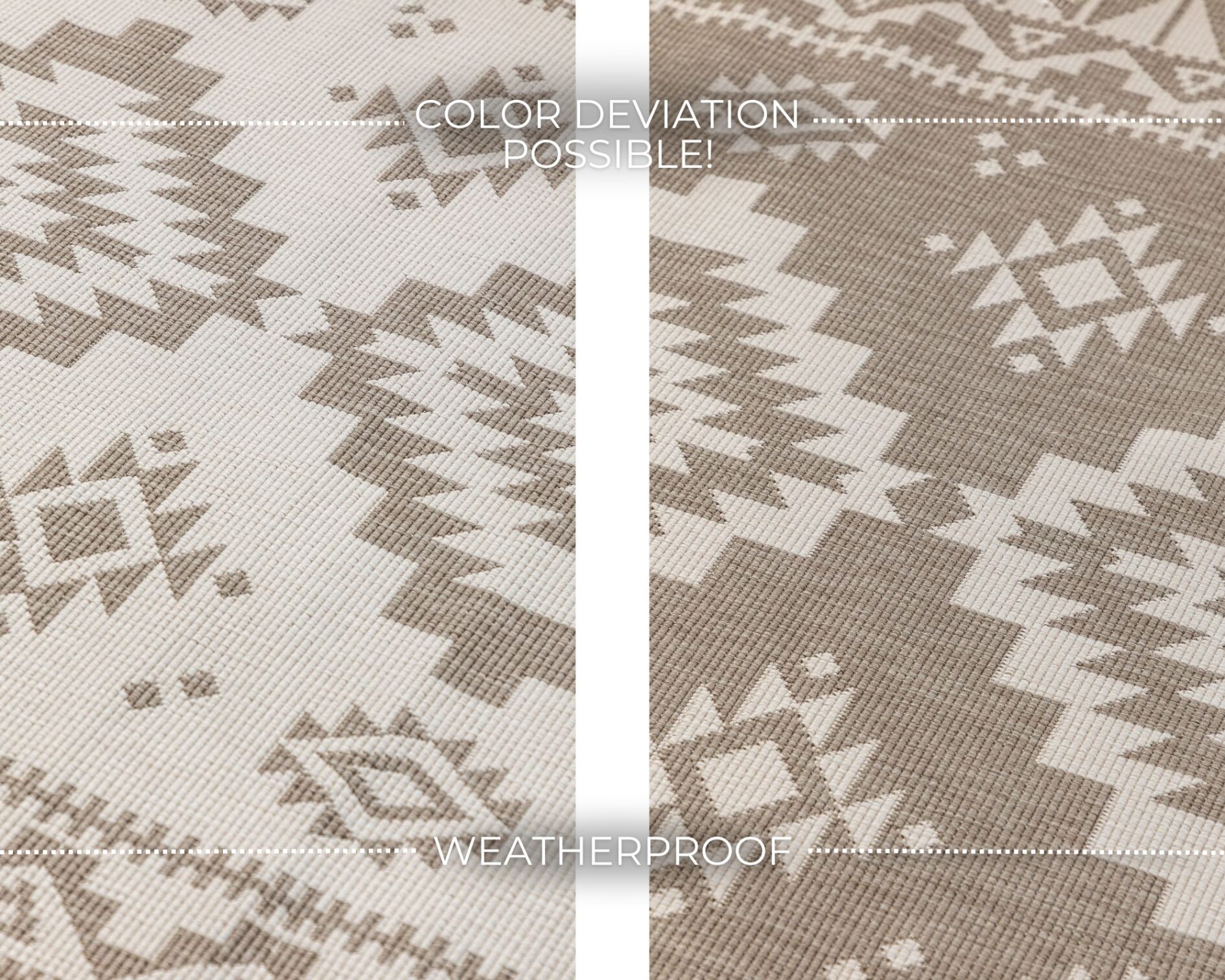 Elle Decoration Gemini In- en Outdoor Keerbaar Vloerkleed Dynamic Linnen