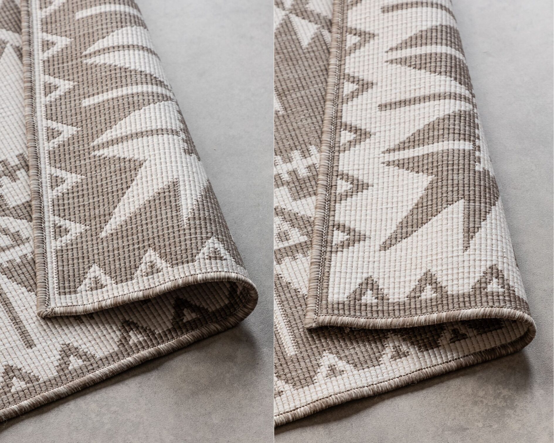 Elle Decoration Gemini In- en Outdoor Keerbaar Vloerkleed Dynamic Linnen