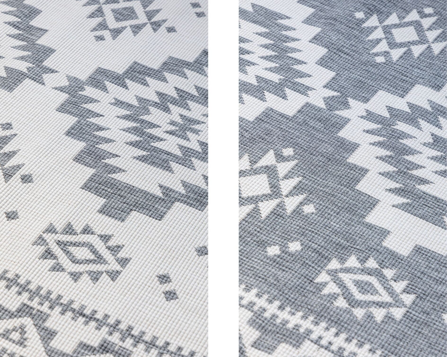 Elle Decoration Gemini In- en Outdoor Keerbaar Vloerkleed Dynamic Zilver