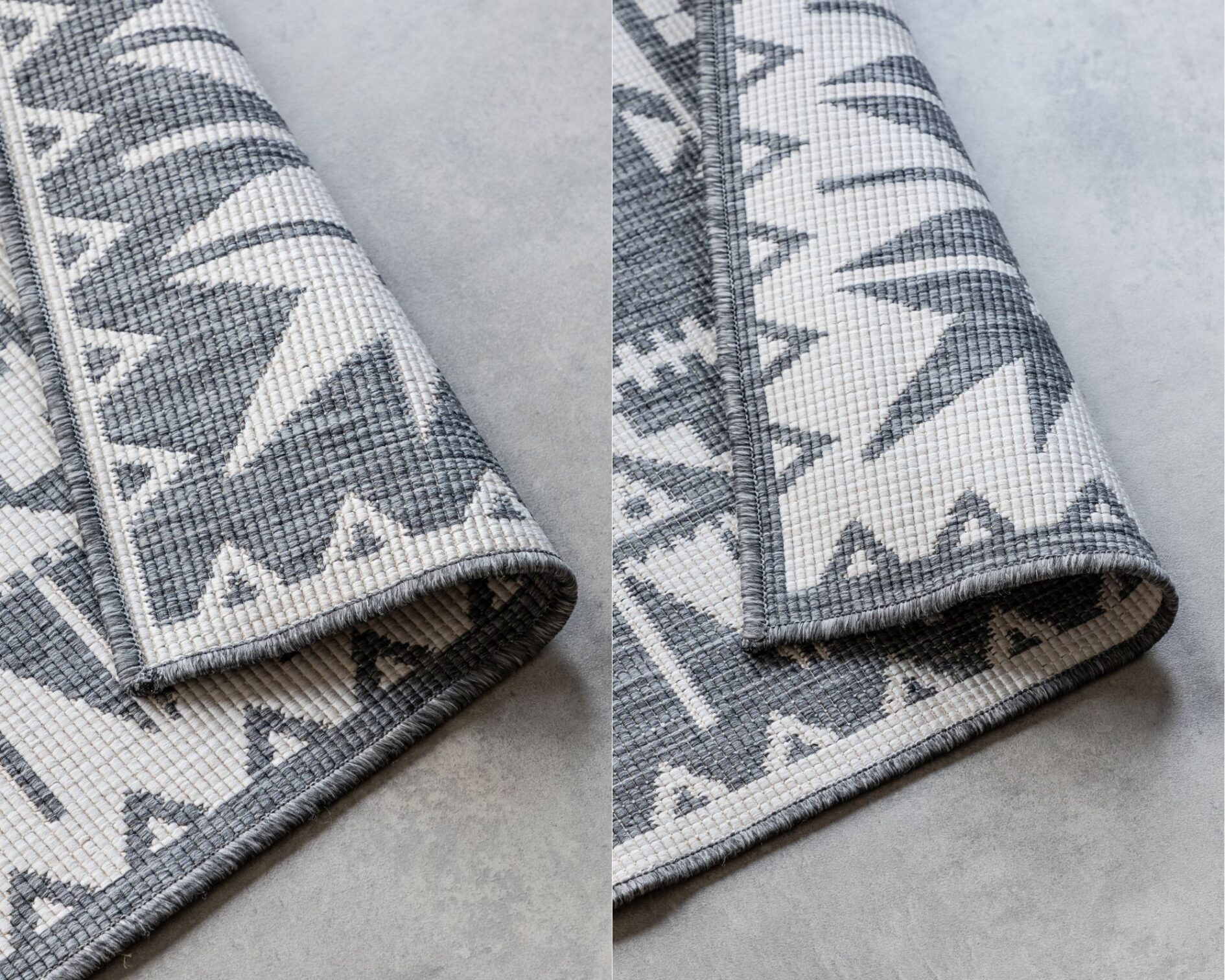 Elle Decoration Gemini In- en Outdoor Keerbaar Vloerkleed Dynamic Zilver