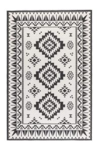 Elle Decoration Gemini In- en Outdoor Keerbaar Vloerkleed Dynamic Zwart