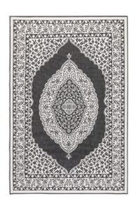 Elle Decoration Gemini In- en Outdoor Keerbaar Vloerkleed Meekly Zwart