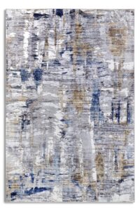 ELLE Decoration Imagination Laagpolig Vloerkleed Malard Donkerblauw Beige