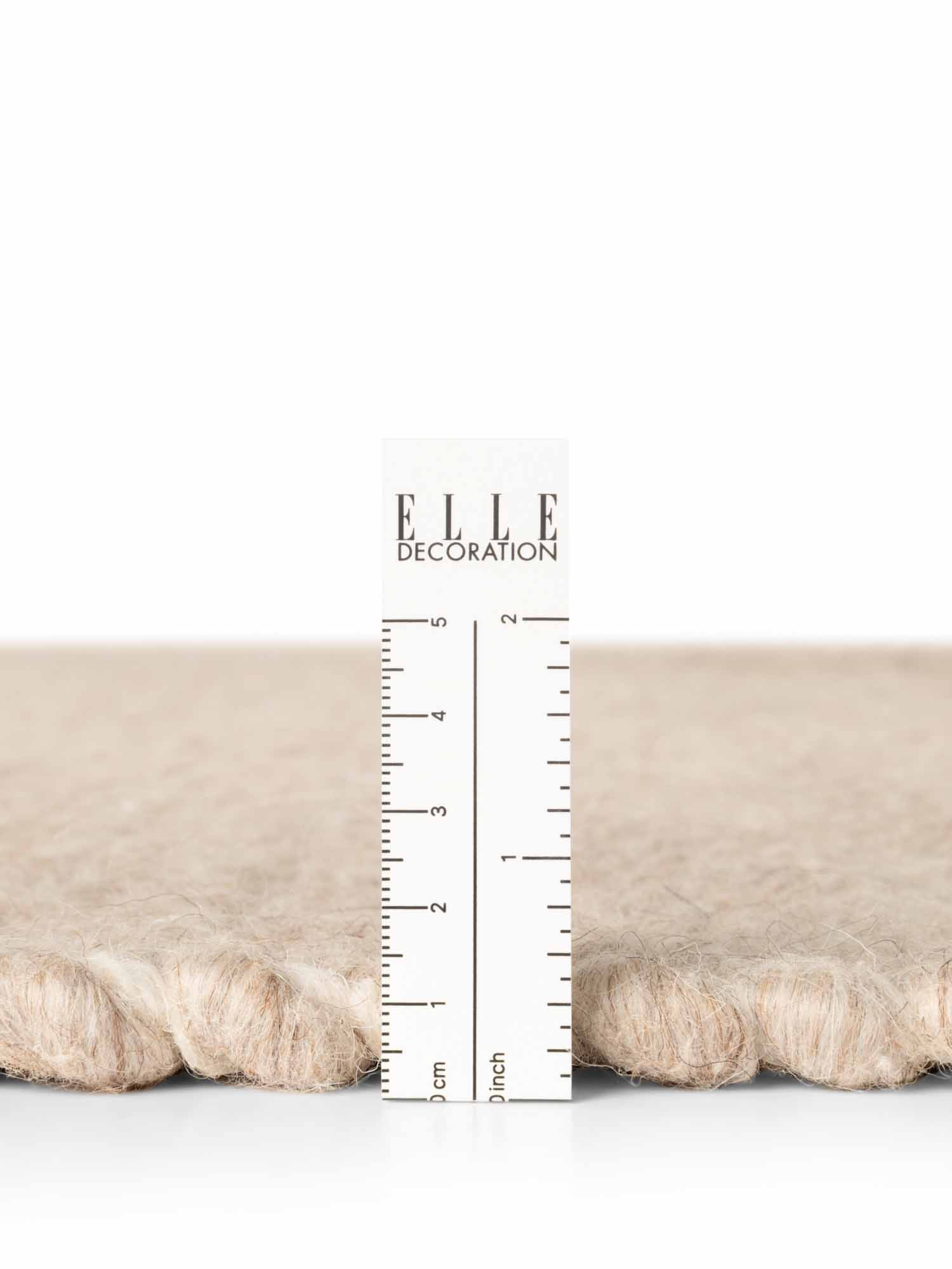 Elle Decoration Lyon Wollen Vloerkleed Beans Natuur Beige