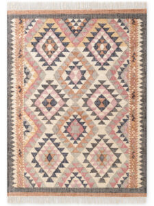 Elle Decoration Roya Afghan Kelim Vloerkleed Parsa Crème Meerkleurig