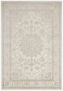 Hanse Home 004 Fluwelen Vloerkleed Tabriz 160x230 cm - Crème-antraciet
