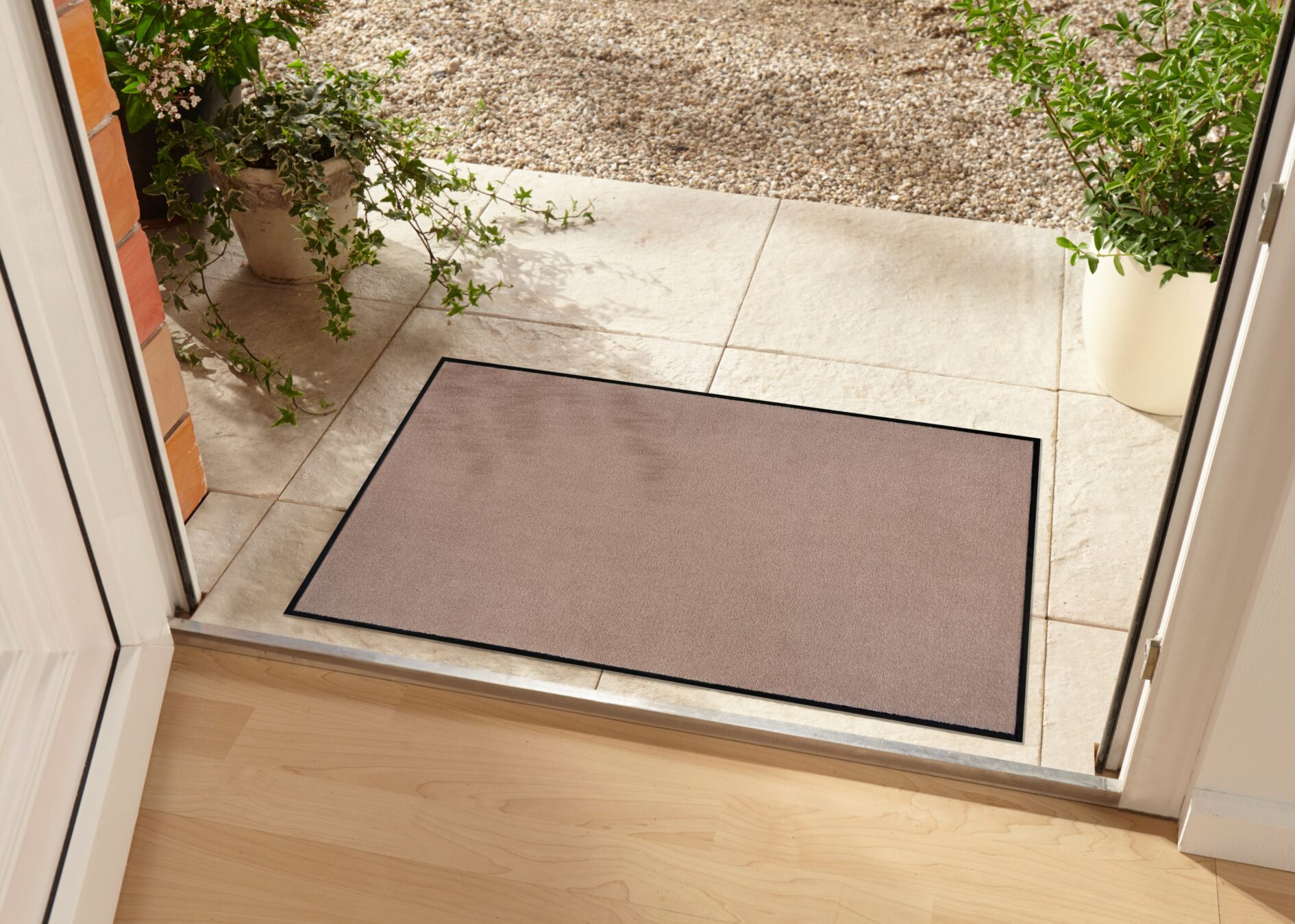 Hanse Home 008 Uni Deurmat Wasbaar Beige