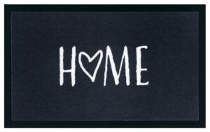 Hanse Home 009 Design Deurmat Wasbaar Home 45x75 cm - Donkergrijs