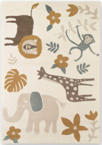 Hanse Home Adventures Kindervloerkleed Animal Safari Crème Meerkleurig