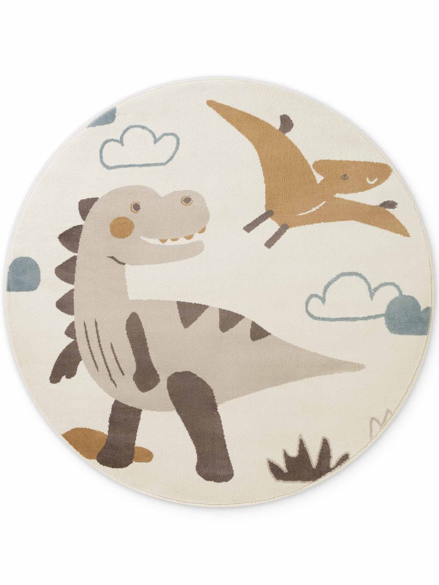 Hanse Home Adventures Kindervloerkleed Dino Crème Meerkleurig