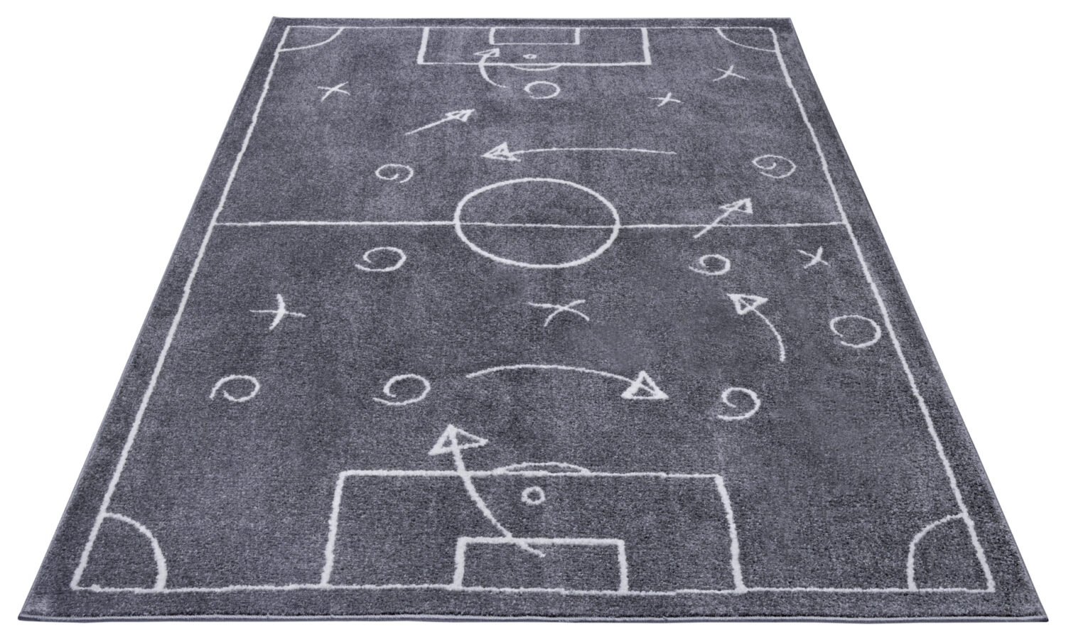 Hanse Home Adventures Kindervloerkleed Gameplan Donkergrijs