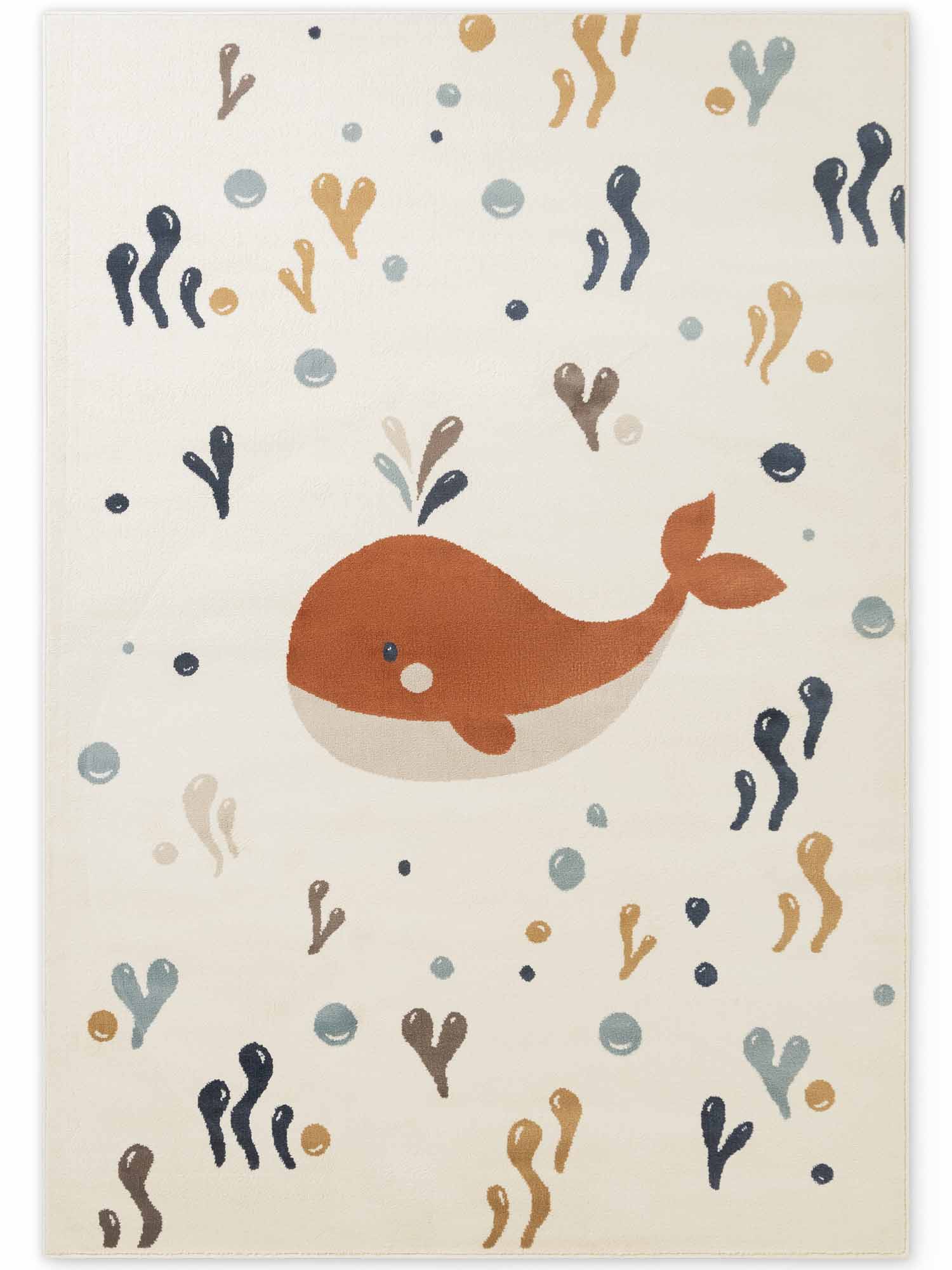 Hanse Home Adventures Kindervloerkleed Moby Crème Meerkleurig