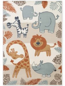 Hanse Home Adventures Kindervloerkleed Savanna Crème Meerkleurig