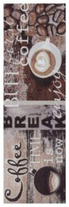 Hanse Home Cook & Clean Anti-Slip Loper Enjoy Coffee Break 50x150 cm - Meerkleurig