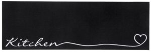 Hanse Home Cook & Clean Keukenloper Kitchen 50x150 cm - Zwart