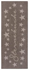 Hanse Home Cucina Anti-Slip Loper Gemêleerde Sterrenkeuken 62x150 cm - Bruin