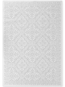 Hanse Home Duet In- & Outdoor Keerbaar Vloerkleed Rosel Wit Grijs