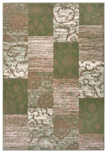 Hanse Home Gloria Design Vloerkleed Bloques Groen Crème