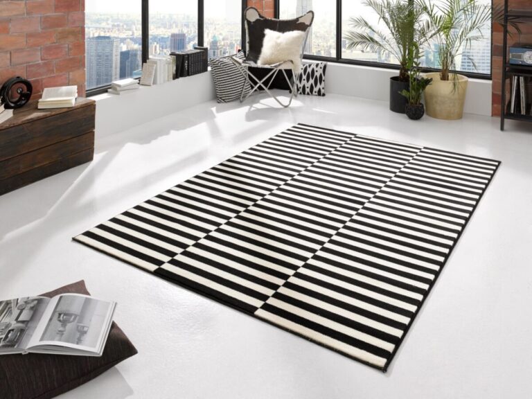 Hanse Home Gloria Design Vloerkleed Panel Zwart Wit