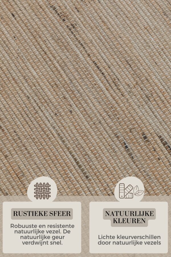 Hanse Home Handloom 1.0 Jute Vloerkleed Dhaka Natuurgoud Beige