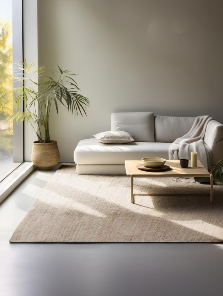 Jute vloerkleed