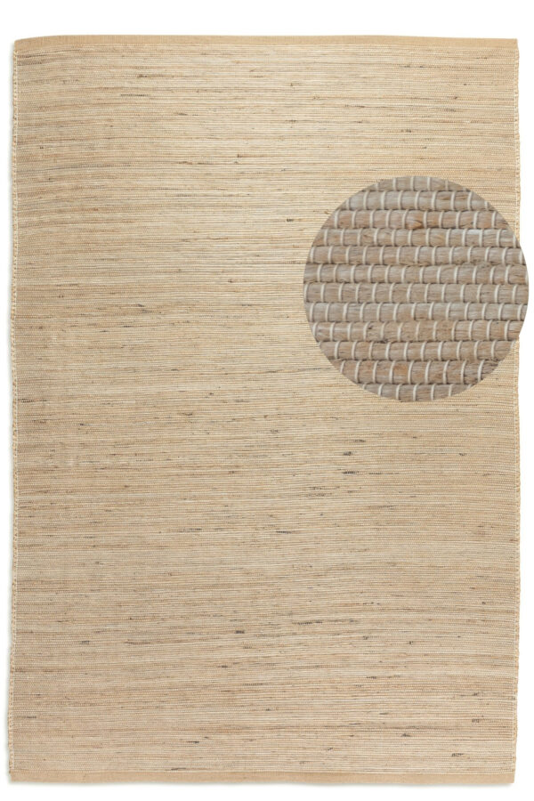 Hanse Home Handloom 1.0 Jute Vloerkleed Dhaka Natuurgoud Beige