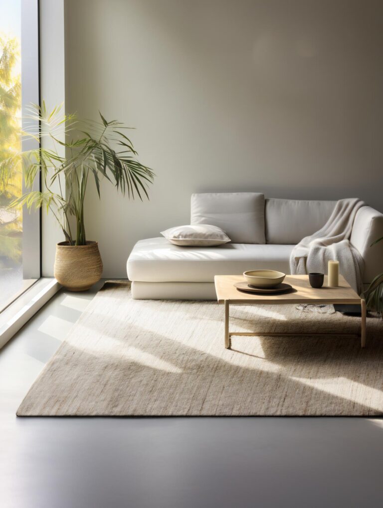 Jute vloerkleed