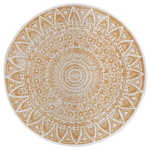 Hanse Home In- en Outdoor Keerbaar Vloerkleed rond Lilja Oker