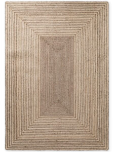 Hanse Home Juno Jute Vloerkleed Juno Line Natuur Wit Bruin
