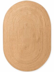 Hanse Home Jute Braided Jute Vloerkleed Rond Rangpur Natuur Goud