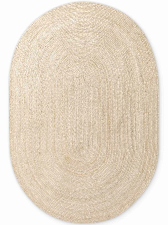 Hanse Home Jute Braided Jute Vloerkleed Rond Rangpur Natuur Ivoor