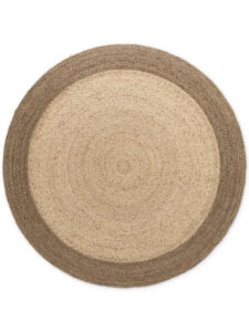 Hanse Home Jute Vloerkleed Rond Looma Natuur Ivoor Greige