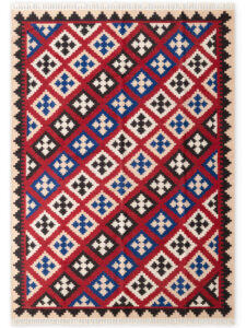 Hanse Home Kamal Afghan Kelim Vloerkleed Rami Crème Meerkleurig