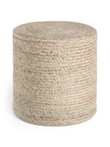 Hanse Home Looma Jute Pouf Looma 40x40 cm - Natuur-greige