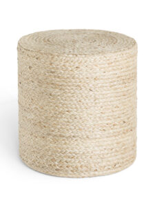 Hanse Home Looma Jute Pouf Looma 40x40 cm - Natuur-ivoor