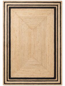Hanse Home Looma Jute Vloerkleed Looma Natuur Goud Zwart