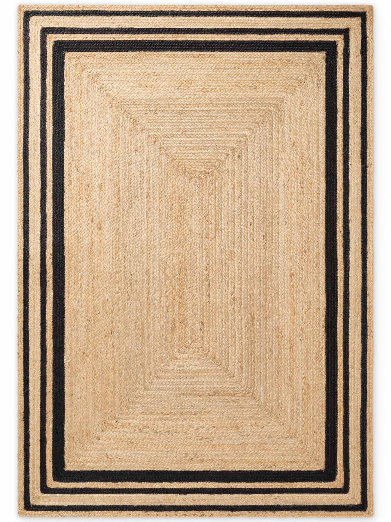 Hanse Home Looma Jute Vloerkleed Looma Natuur Goud Zwart