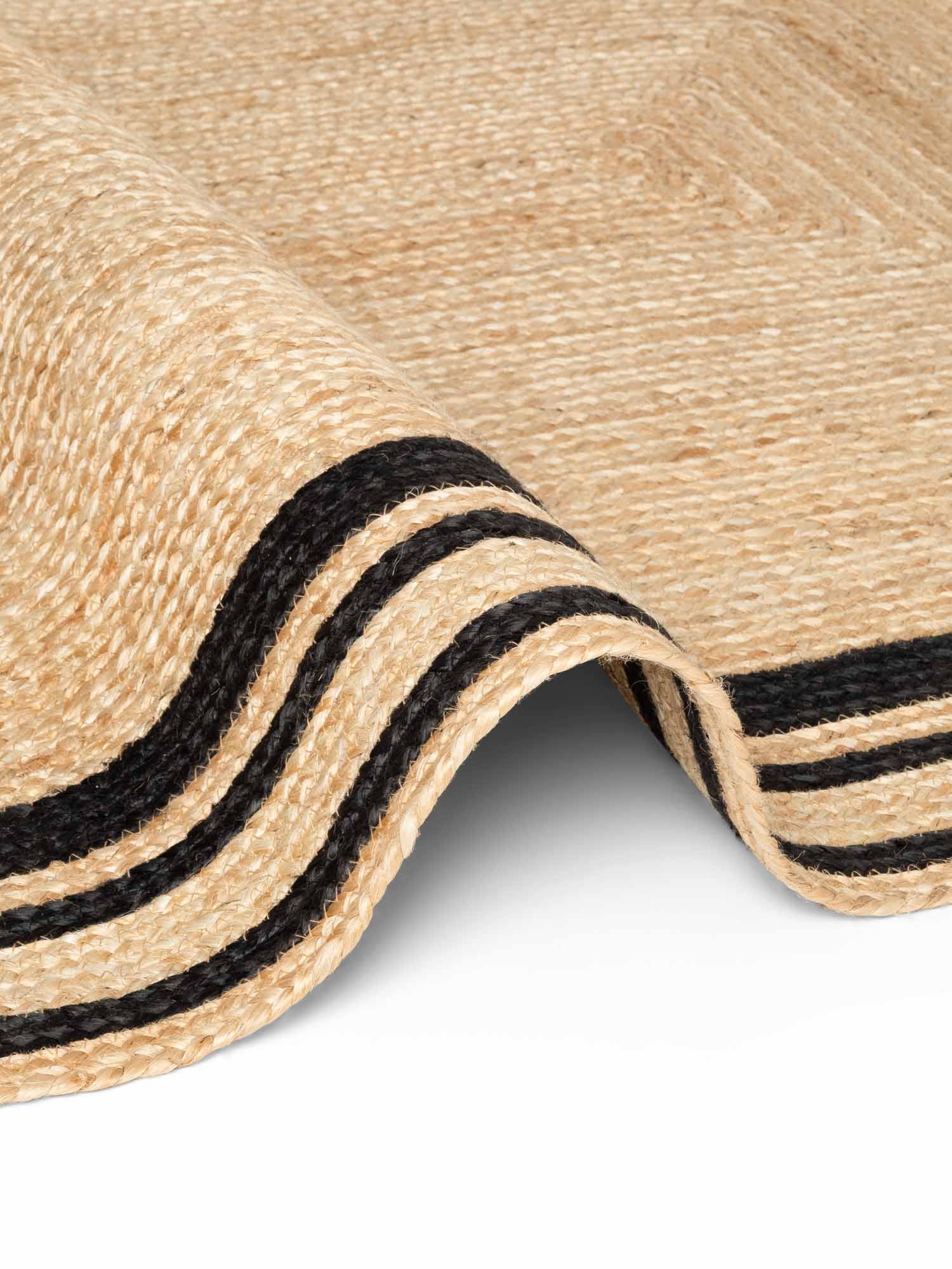 Hanse Home Looma Jute Vloerkleed Looma Natuur Goud Zwart