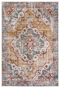 Hanse Home Luxor Laagpolig Vloerkleed Strozzi Beige Blauw