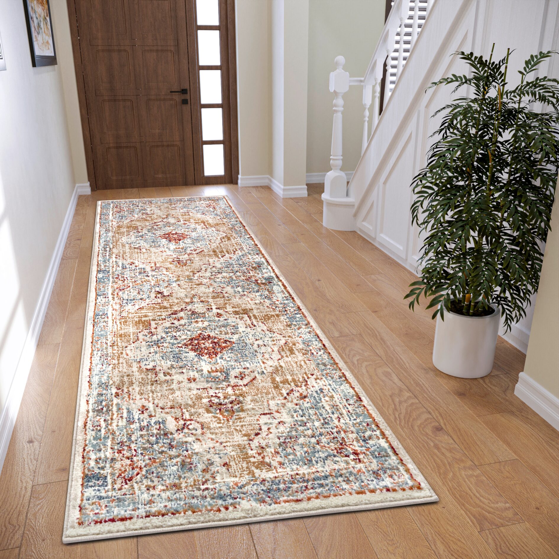 Hanse Home Luxor Laagpolig Vloerkleed Strozzi - Beige-blauw