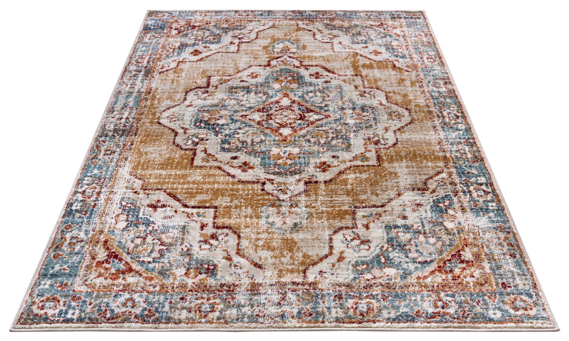 Hanse Home Luxor Laagpolig Vloerkleed Strozzi Beige Blauw
