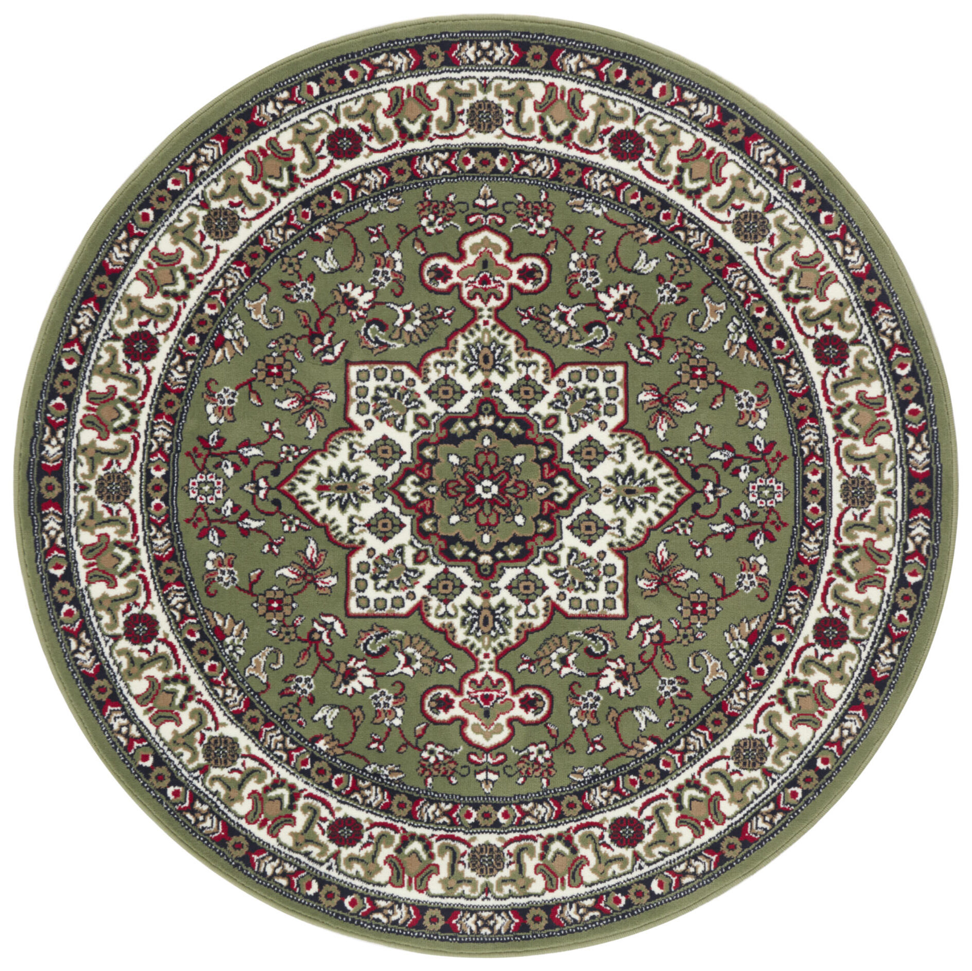 Hanse Home Mirkan Laagpolig Vloerkleed Parun Tabriz Groen