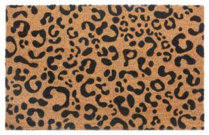 Hanse Home Mix Mats Deurmat Kokos Leopard Look 45x75 cm - Kokosnoot