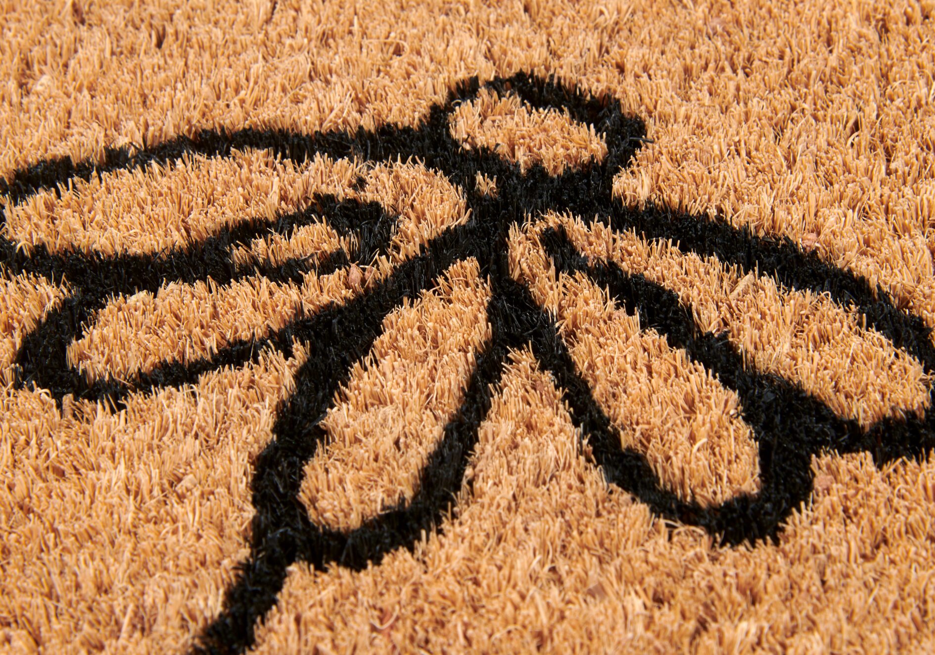 Hanse Home Mix Mats Deurmat Kokos Line-Art Flowers 40x70 cm - Kokosnoot