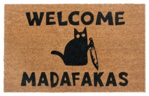 Hanse Home Mix Mats Deurmat Kokos Welcome Madafakas 45x75 cm - Kokosnoot