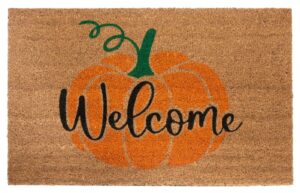 Hanse Home Mix Mats Deurmat Kokos Welcome Pumpkin 45x75 cm - Kokosnoot
