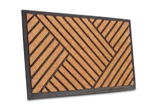 Hanse Home Mix Mats Deurmat Rubber Kokos Crossings 45x75 cm - Kokos-zwart