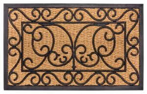 Hanse Home Mix Mats Rubber Kokos Deurmat rechthoekig 45x75 cm - Zwart-kokos