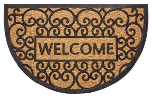Hanse Home Mix Mats Rubber Kokos Deurmat Welcome 45x75 cm - Zwart-kokos